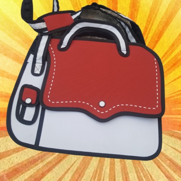 2-D “JUMP FROM PAPER’-ESQUE MESSENGER BAG! - Picture 7 of 7